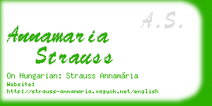 annamaria strauss business card